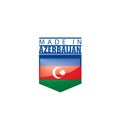 Azerbaijan flag, vector illustration on a white background Royalty Free Stock Photo