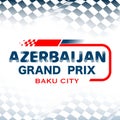 Azerbaijan grand prix checkered background