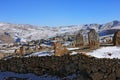 Azerbaijan. Guba region. 11.17. 2018 year. Cemetery in the village of Gryz Royalty Free Stock Photo