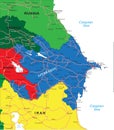 Azerbaijan map Royalty Free Stock Photo