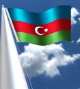 AZERBAIJAN Natinal flag