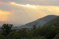 Azerbaijan. Sheki city. Panorama of the city Royalty Free Stock Photo