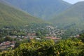 Azerbaijan. Sheki city. Panorama of the city Royalty Free Stock Photo