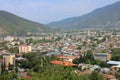 Azerbaijan. Sheki city. Panorama of the city Royalty Free Stock Photo