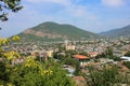 Azerbaijan. Sheki city. Panorama of the city Royalty Free Stock Photo