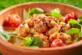 Azeri Guru Hinkal Pasta with Chicken and Tomatoes