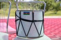 Azeri traditional drum nagara on black .Drum on the chair Royalty Free Stock Photo