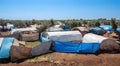 Refugee camp for syrian Royalty Free Stock Photo