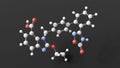 azilsartan molecule, molecular structure, angiotensin ii receptor antagonists, ball and stick 3d model, structural chemical