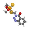 Azinphos-methyl organophosphate insecticide. Acts as neurotoxin through the inhibition of acetylcholinesterase