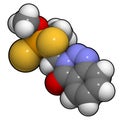 Azinphos-methyl organophosphate insecticide. Acts as neurotoxin through the inhibition of acetylcholinesterase