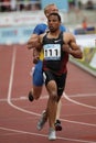 Aziz Ouhadi - sprinter Royalty Free Stock Photo