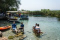 Azmak stream in Akyaka village in Mugla province of Turkey