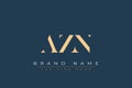 AZN abstract letter logo design Royalty Free Stock Photo