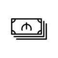 AZN manat symbol currency money simple flat style icon