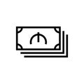 AZN manat symbol currency money simple flat style icon