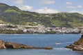 Azores coastline landscape. Vila Franca do Campo. Sao Miguel. Po Royalty Free Stock Photo