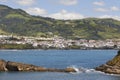 Azores coastline landscape. Vila Franca do Campo. Sao Miguel. Po Royalty Free Stock Photo
