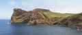 Azores coastline in Sao Jorge island. Baia Entre Morros. Portuga