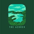 The Azores graphic design