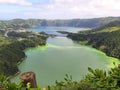 Azores green land with lagoa 7 cidades