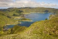 Azores landscape with lake. Lagoa do Fogo, Sao Miguel. Portugal