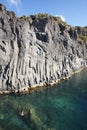 Azores natural pool in Sao Jorge. Faja do Ouvidor. Portugal