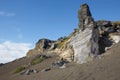 Azores rocky volcanic landscape in Faial island. Ponta dos Capel Royalty Free Stock Photo