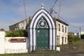 Azores traditional chapel, imperio, in Faial island. Portugal