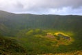 Azores Volcanic Landscape, Caldera Rim, Faial Island, Volcano Crater