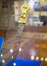 Dagger of the Sarmatian warrior, exposition `Gold of the Scythians`, Azov, Rostov Region