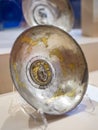 Vial with silver and gilding, exposition `Gold of the Scythians` of the Azov Historical and Archaeol