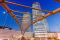 Azrieli Center Tel Aviv skyline Israel twilight city skyscrapers modern architecture