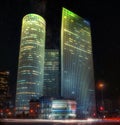 Azrieli towers at night