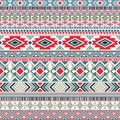 Aztec american indian pattern tribal ethnic motifs geometric seamless background. Royalty Free Stock Photo