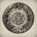 Aztec Calendar Royalty Free Stock Photo