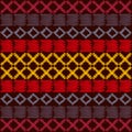 Aztec ethnic tribal seamless pattern Royalty Free Stock Photo