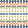 Aztec ethnic tribal seamless pattern