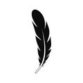 Aztec feather icon, simple style Royalty Free Stock Photo