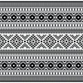 Aztec geometric seamless ethnic pattern. Tribal traditional ornament motif design for textile. Royalty Free Stock Photo