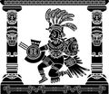Aztec god Quetzalcoatl Royalty Free Stock Photo
