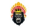 Logo Gorilla Head King Kong