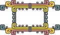 Aztec ornate frame