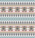 Aztec pixel seamless pattern. Ideal for printing onto fabric, paper, web design.