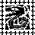 Aztec Serpent Design