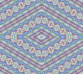 Aztec Style Pattern in Pastel Colors Royalty Free Stock Photo