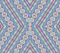 Aztec Style Pattern in Pastel Colors Royalty Free Stock Photo