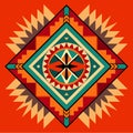 Aztec style pattern. Tribal ethnic ornament. Royalty Free Stock Photo