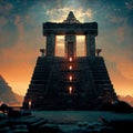 Aztec Temple Bermuda Triangle cinema soft light full