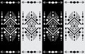 Aztec tribal design geometrical ethnic oriental seamless pattern traditional use as background.